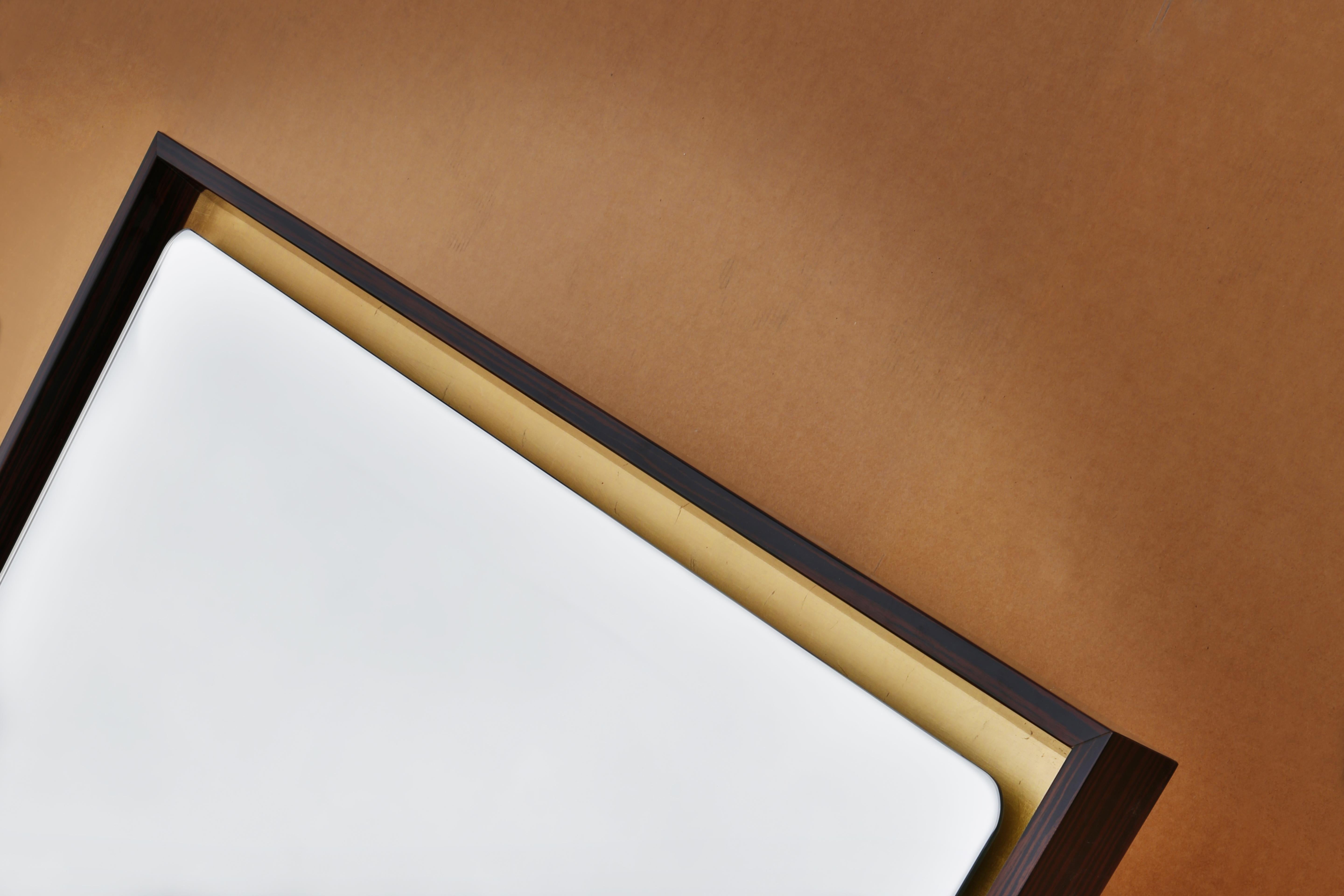 Specchio da terra Splendo White Sandblasted Larch Frame And Gold Leaf di Casa Casati In condizioni Nuovo in vendita a Geneve, CH