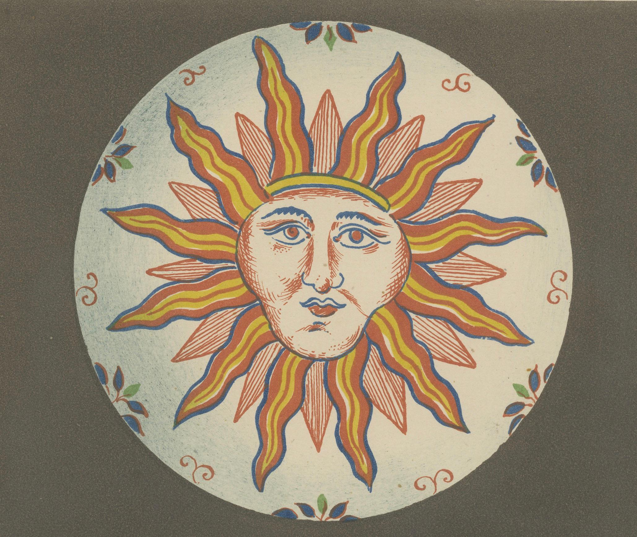 Late 19th Century Splendor and Abundance: Sinceny Ceramic Plates - Chromolithograph Plate 74, 1874 For Sale