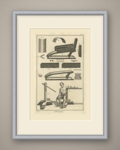 Splints and Inclined Trough Apparatus, Diderot Chirurgie Plate IV, circa 1772