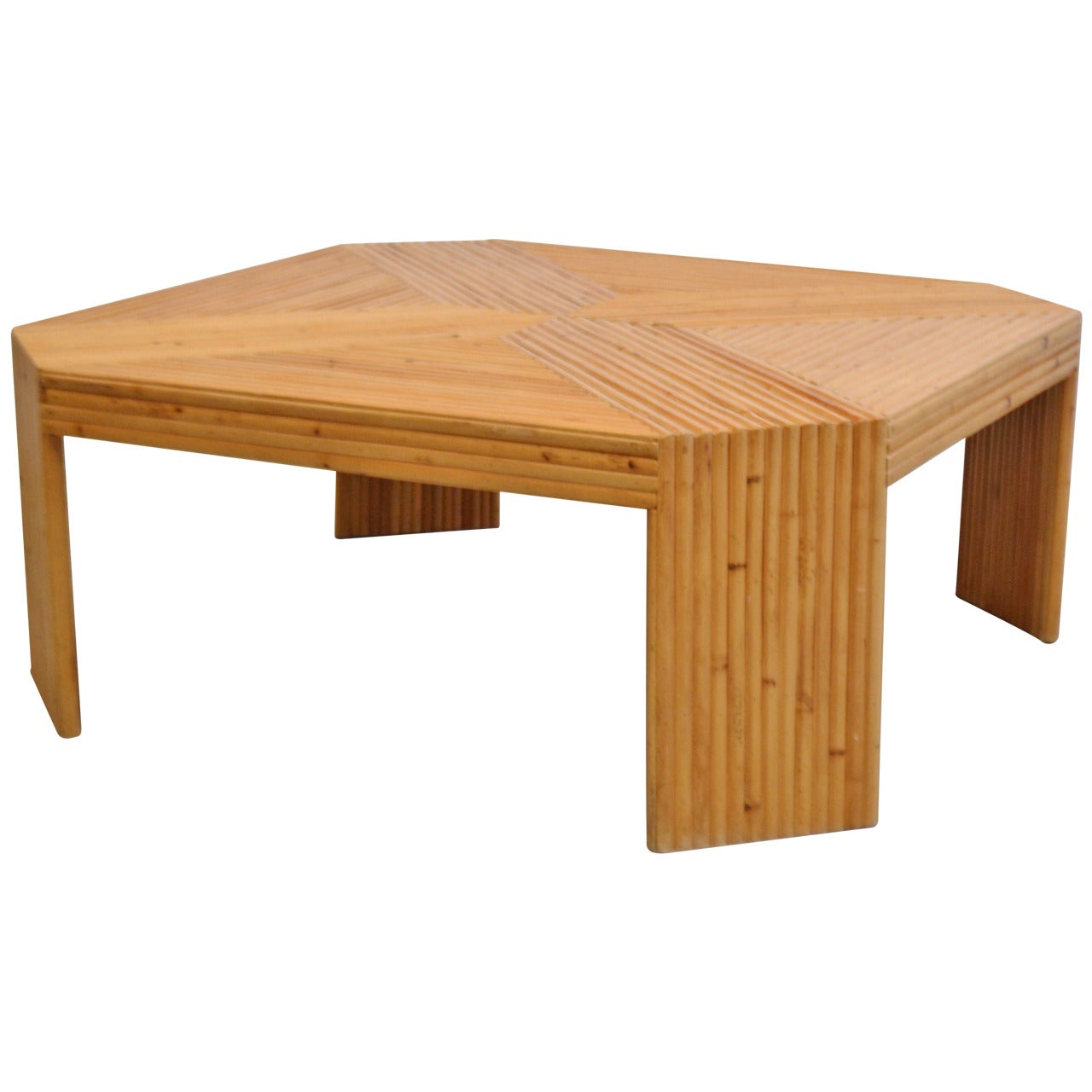 Split Bamboo Coffee Table For Sale