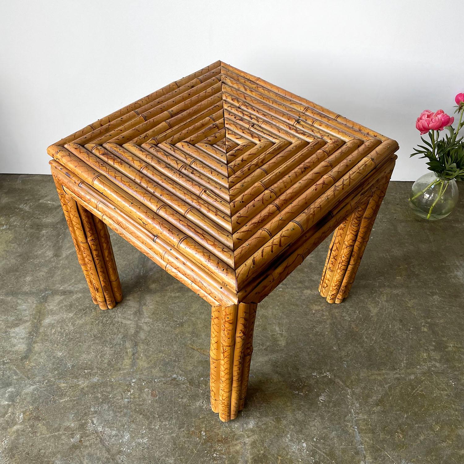 Split Bamboo Table For Sale 4