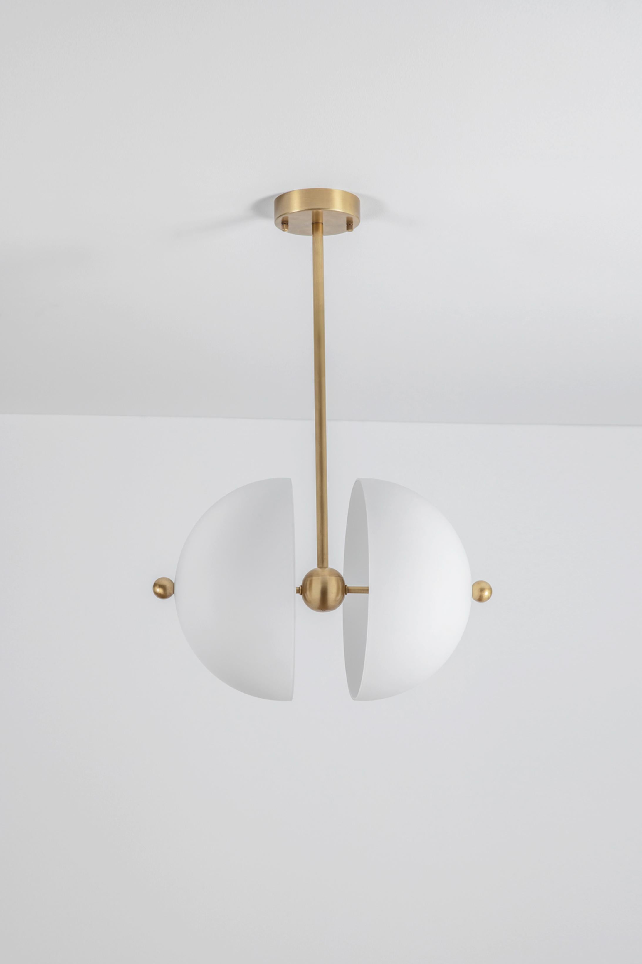 Post-Modern Split Circle Pendant Lamp by Square in Circle For Sale
