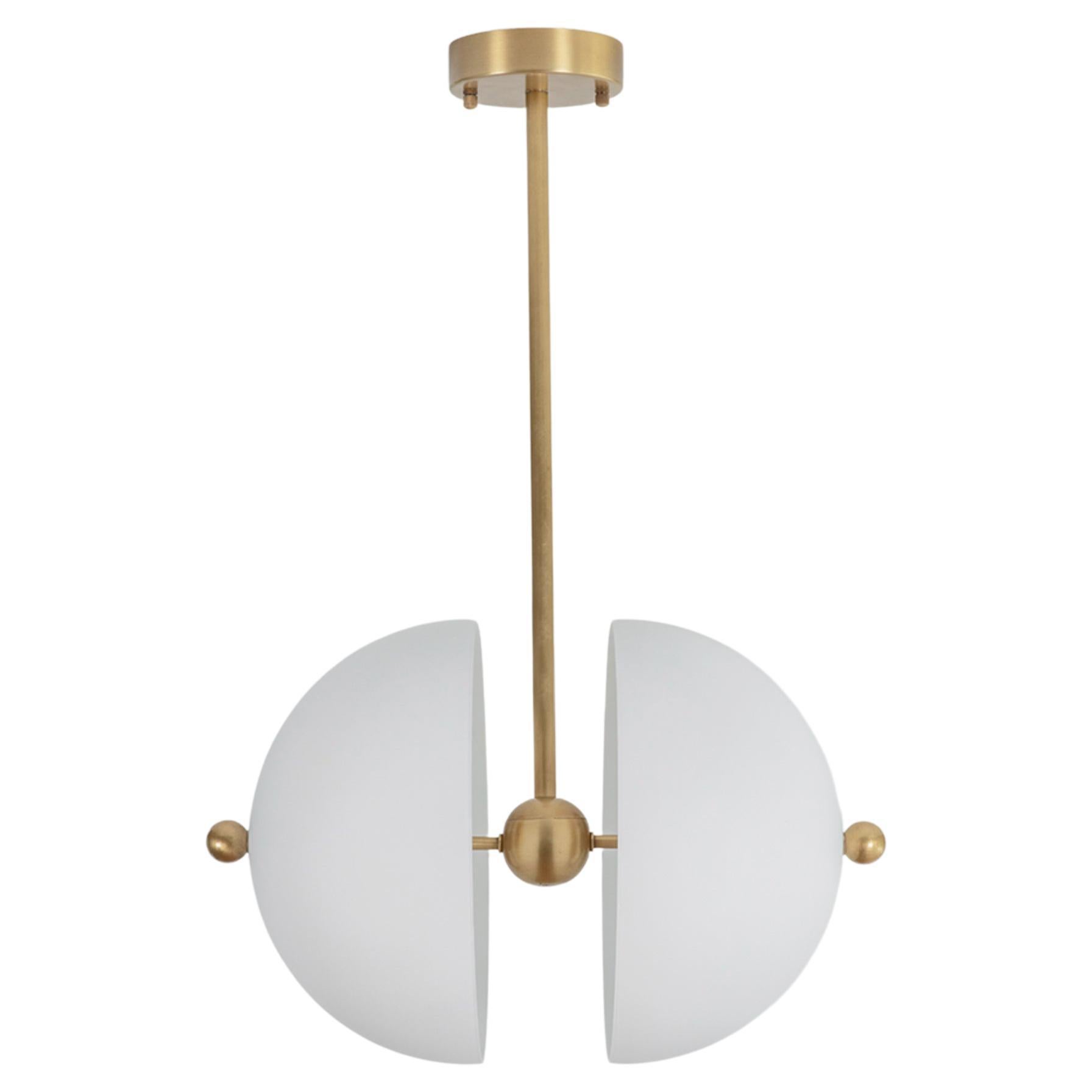 Split Circle Pendant Lamp by Square in Circle For Sale