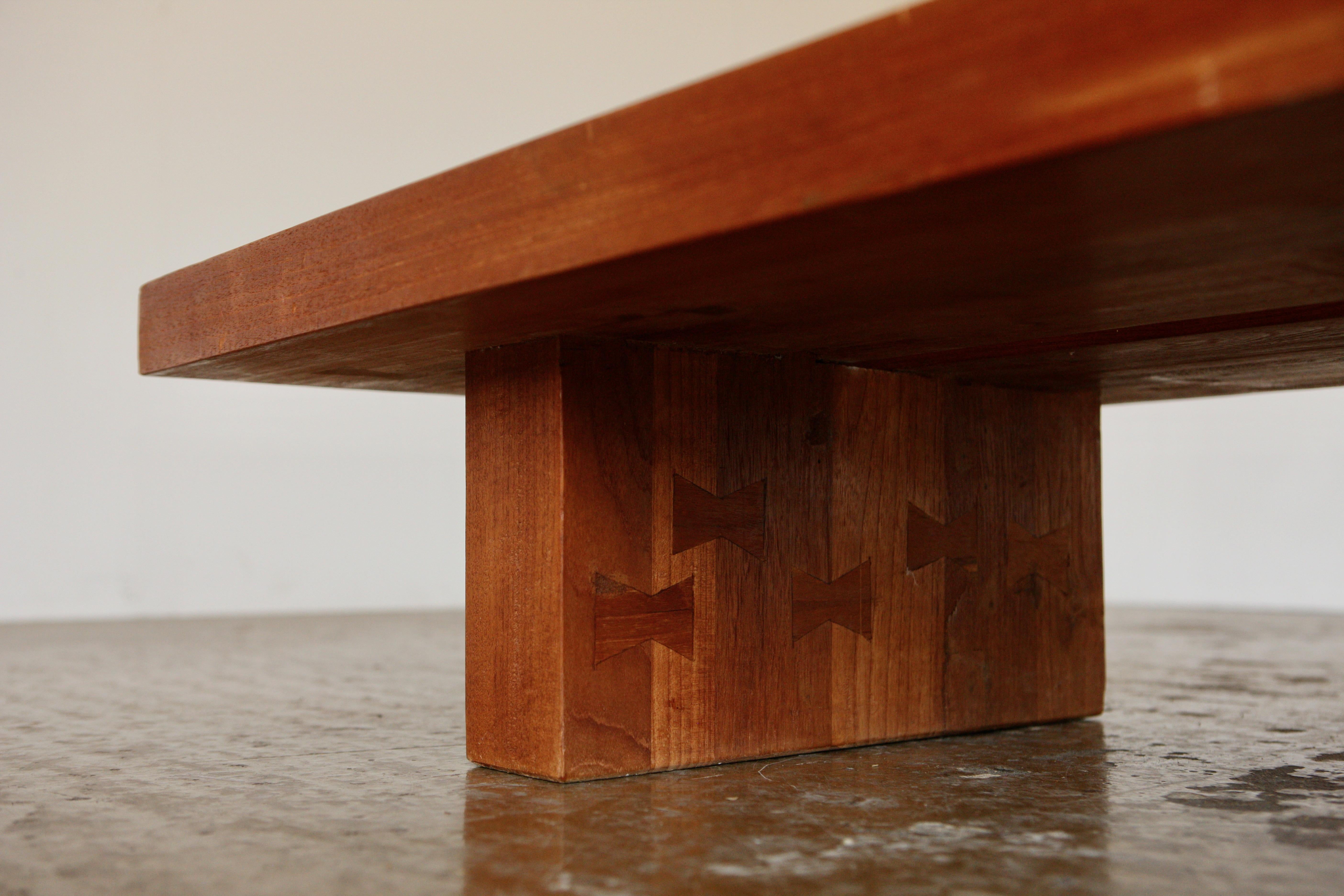 Mid-Century Modern Split Panel Coffee Table