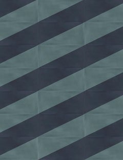 Split Rectangle Left Verde Spruce Cement Tile by Aimee Wilder