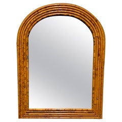 Split Reed Bamboo Mirror
