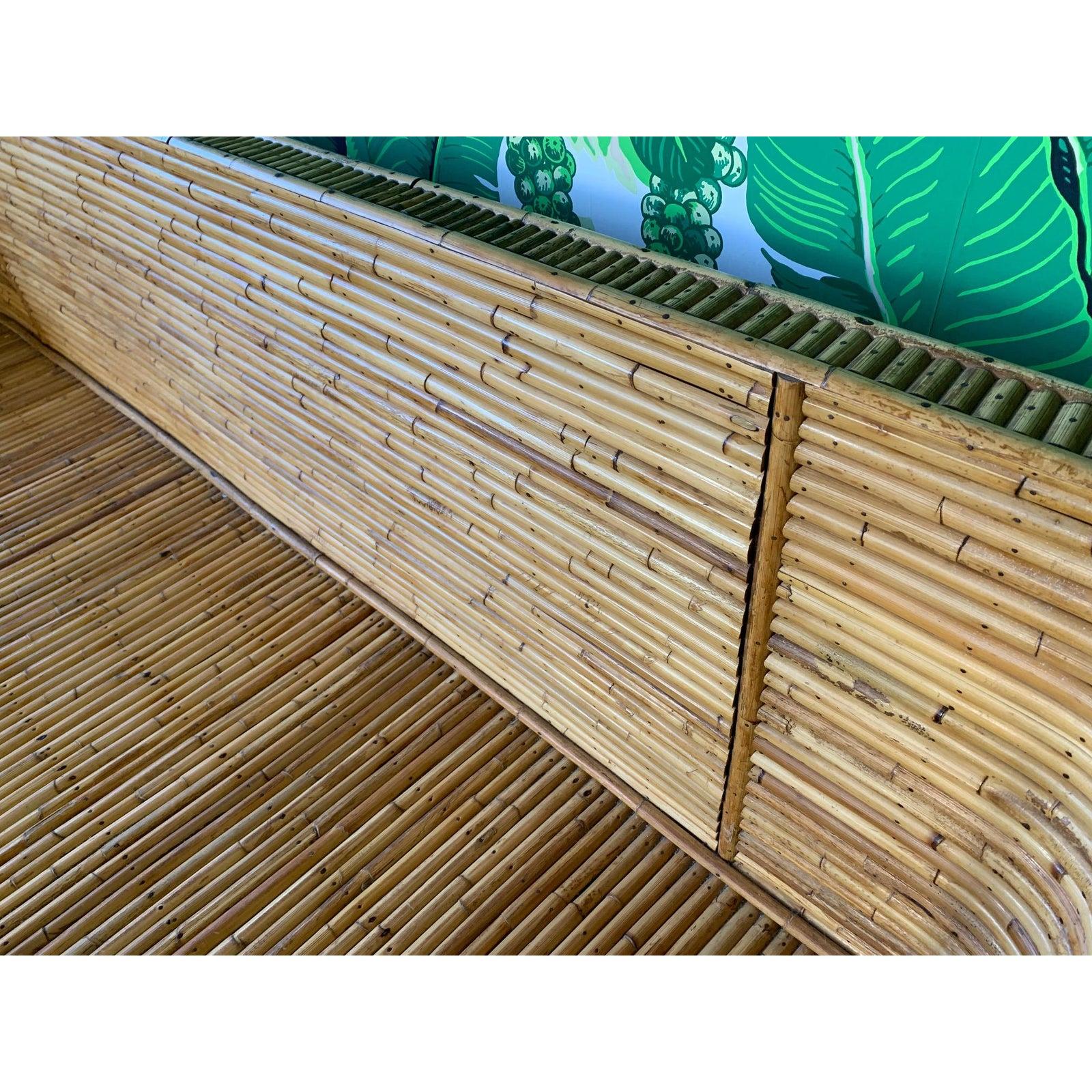 Split Reed Bamboo Sofa 2