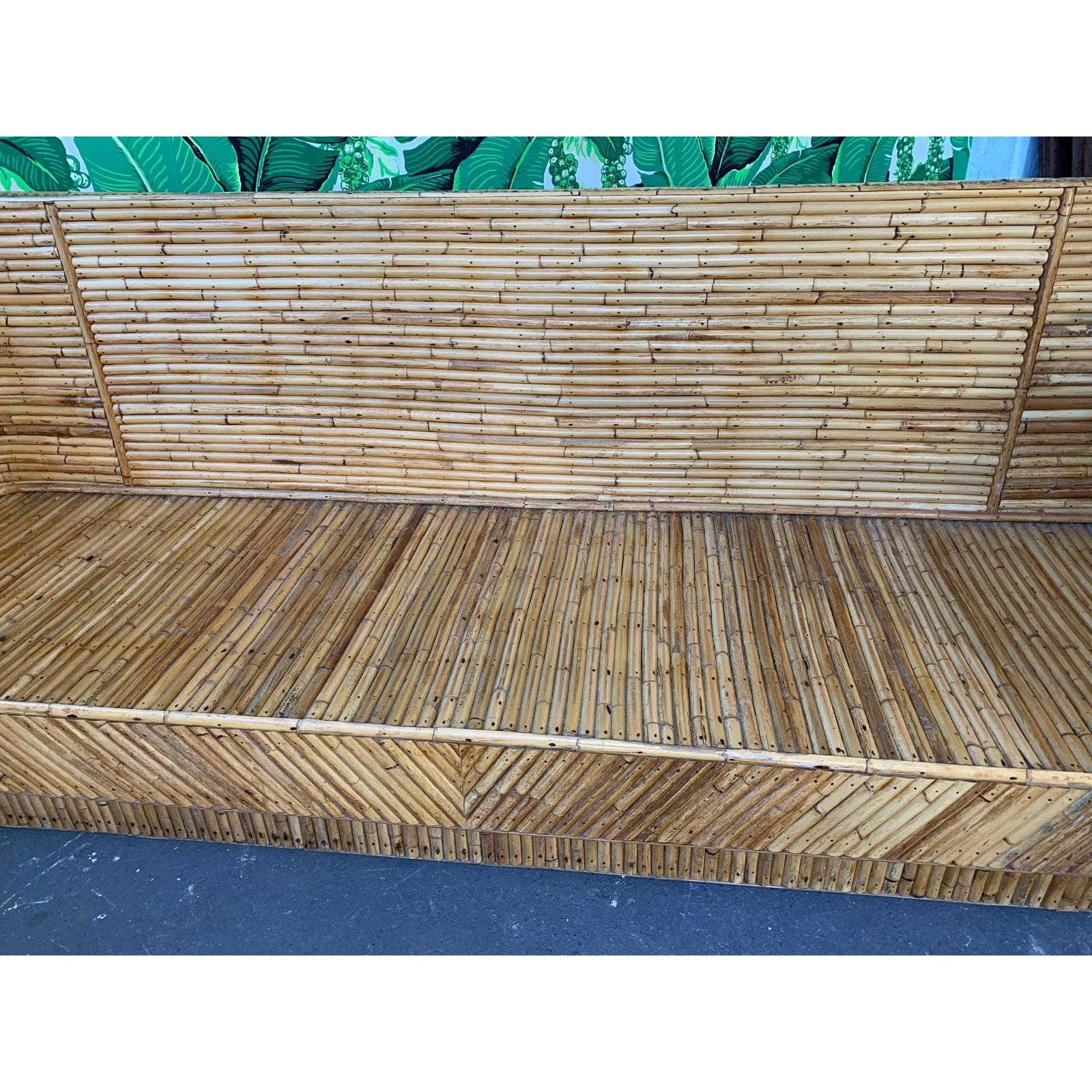 Split Reed Bamboo Sofa 1