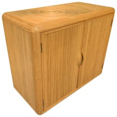 Split Reed Rattan Cabinet