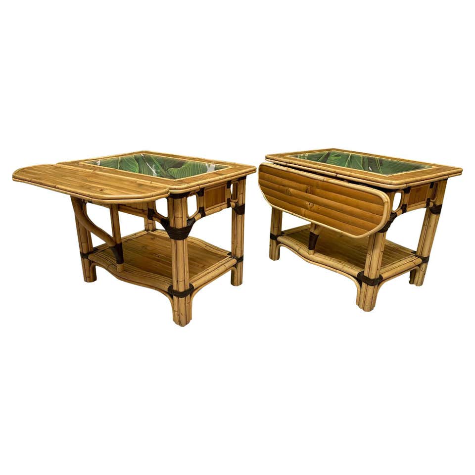 Split Reed Rattan Ming Asian Coffee Table at 1stDibs