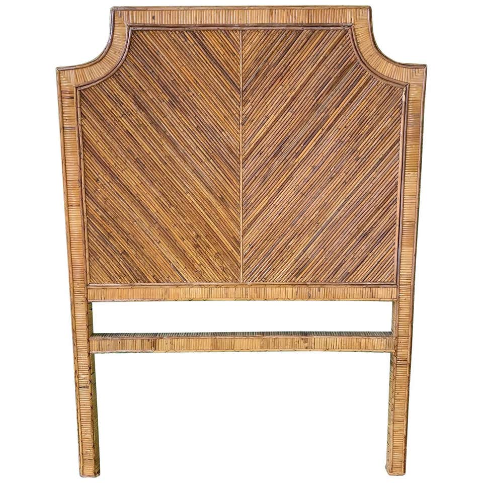 Split Reed Rattan Twin Headboard at 1stDibs | pencil reed headboard