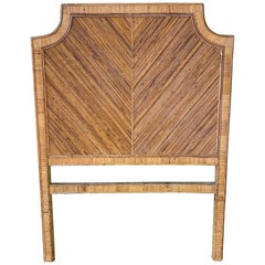 Split Reed Rattan Twin Headboard