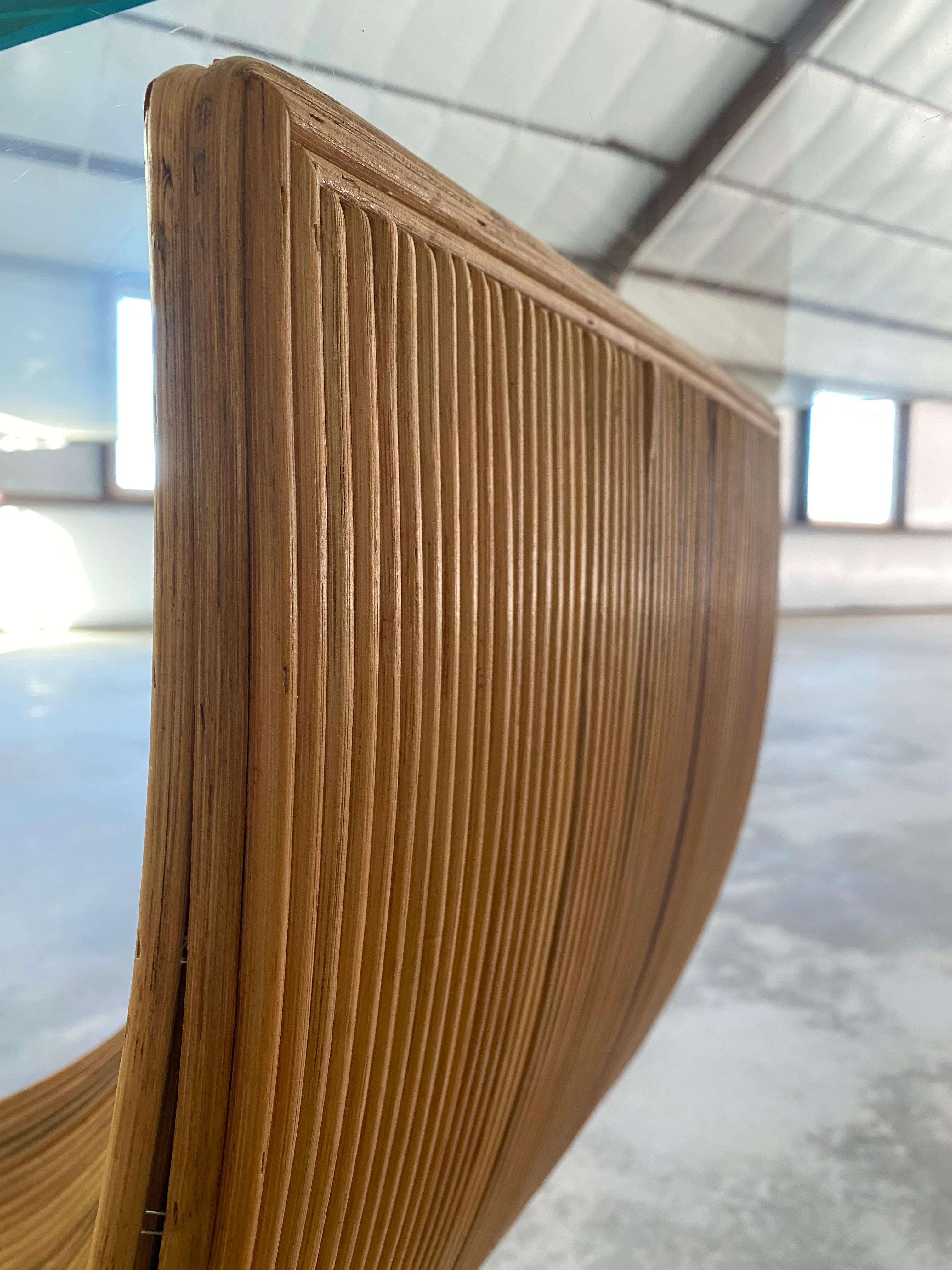 Split Reed Sculptural Console Table For Sale 13