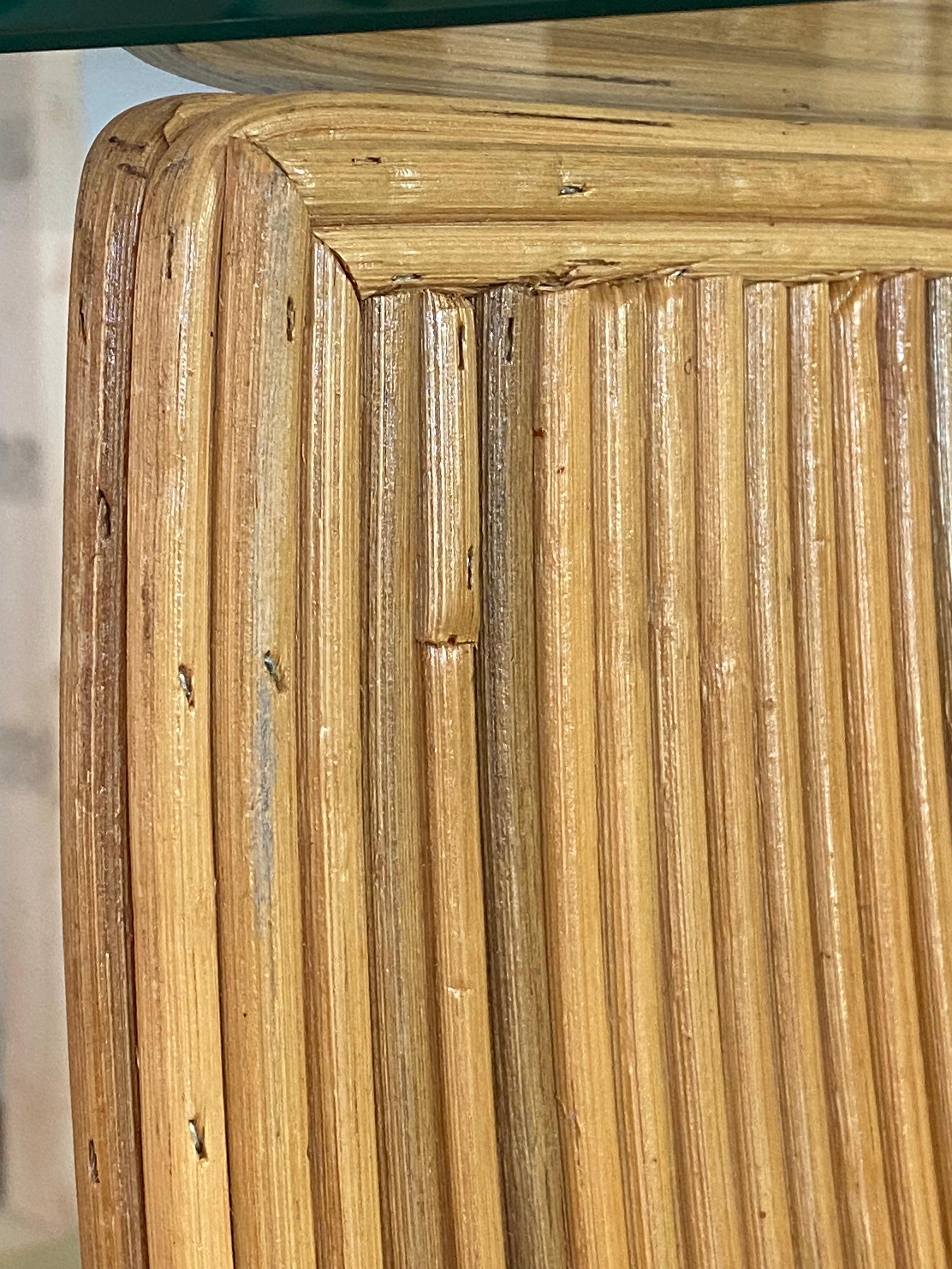 Split Reed Sculptural Console Table For Sale 1