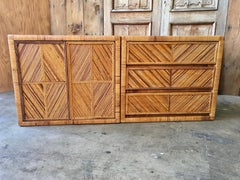 Split Reed with Cane Chest