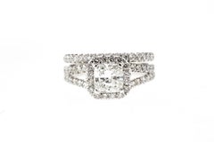 Split Shank Cushion Diamond Engagement Ring
