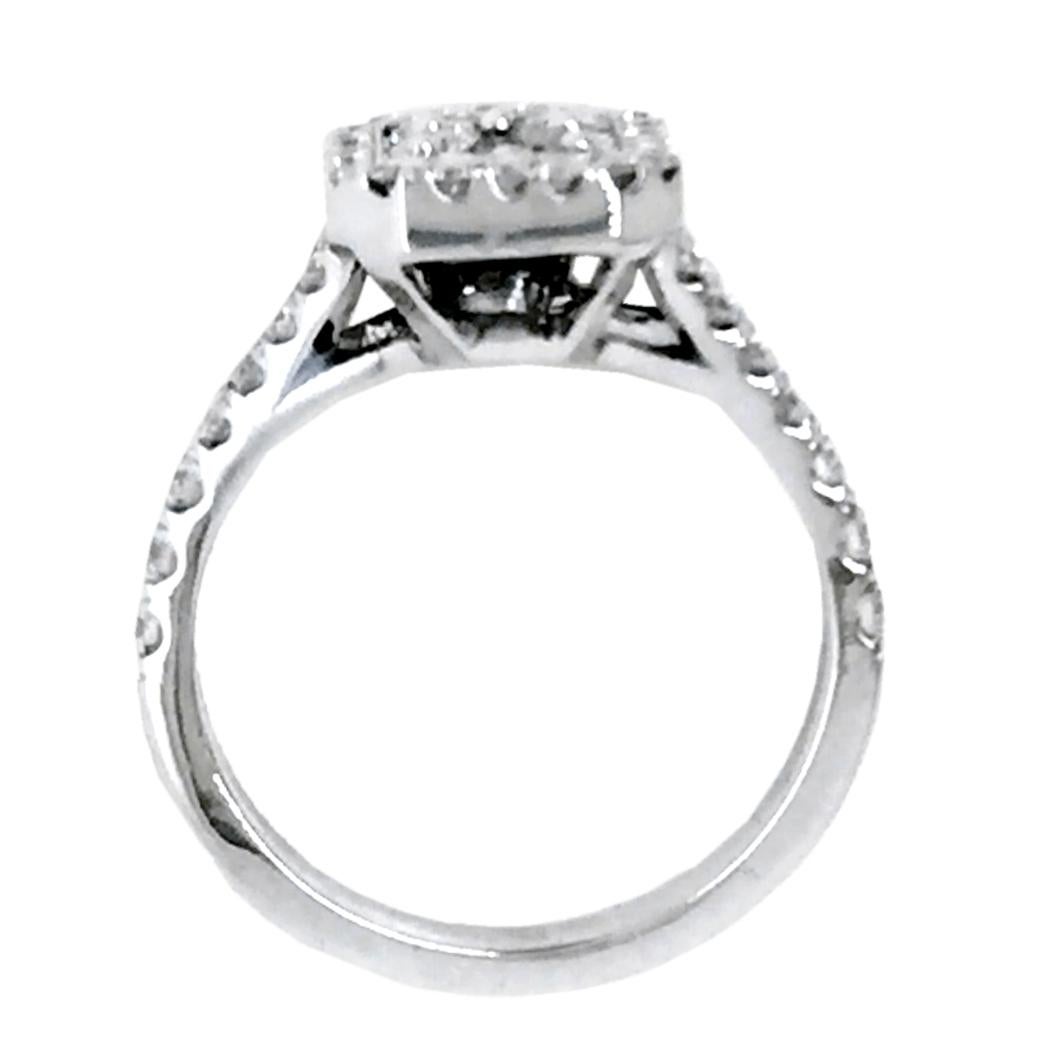 split shank pave halo engagement ring