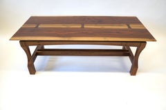 Split Top Walnut Coffee Table