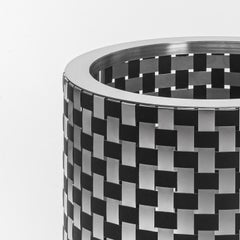 Splot4flowers Optical Black Cachepot