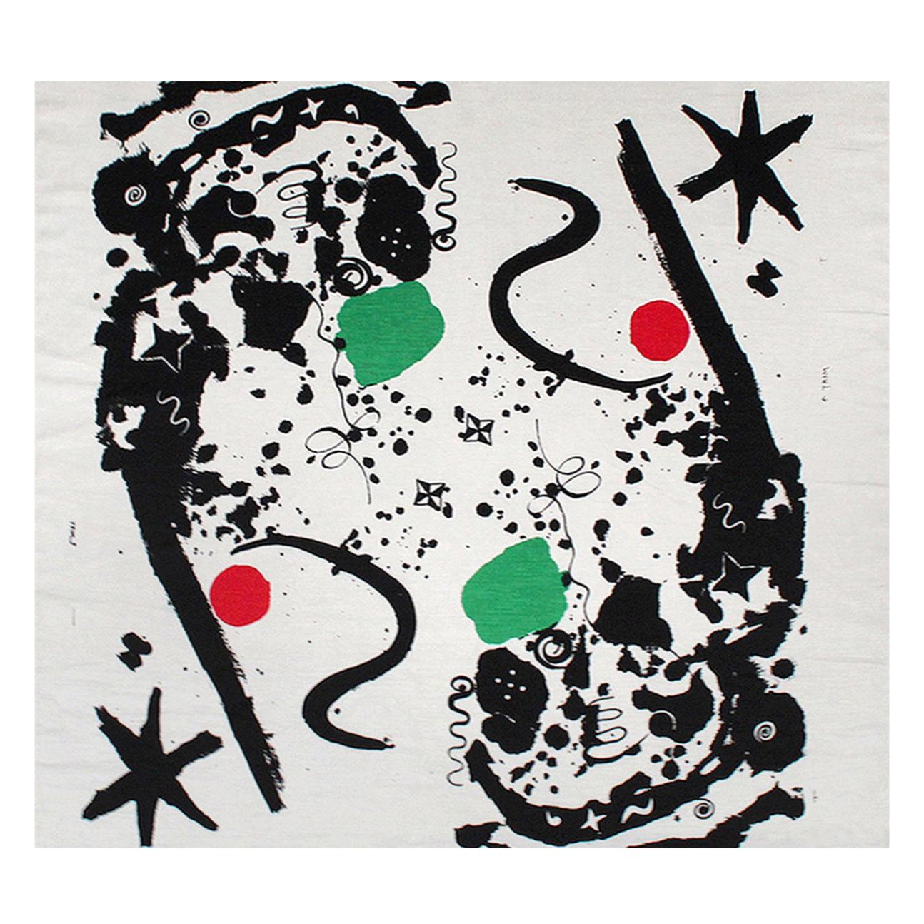 "Splotchy" Textile by Alexander Calder for Laverne Originals For Sale