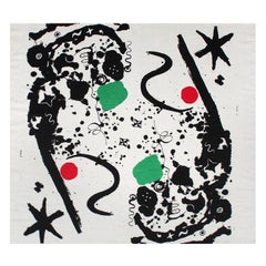 Retro "Splotchy" Textile by Alexander Calder for Laverne Originals