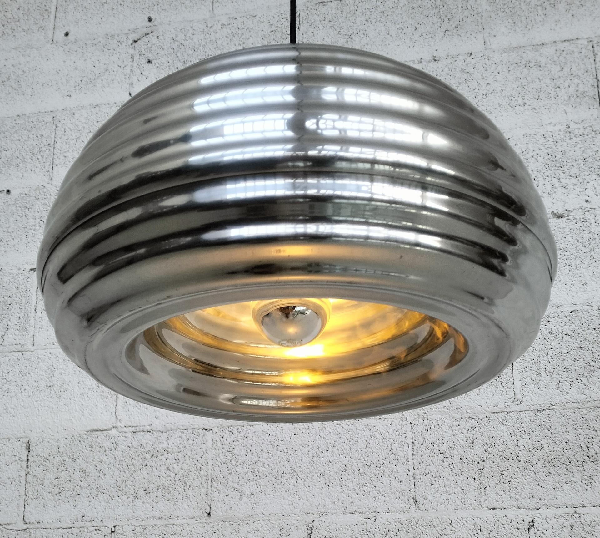 Mid-Century Modern “Splugen Brau” pendant lamp By Achille e Piergiacomo Castiglioni per Flos 70s For Sale