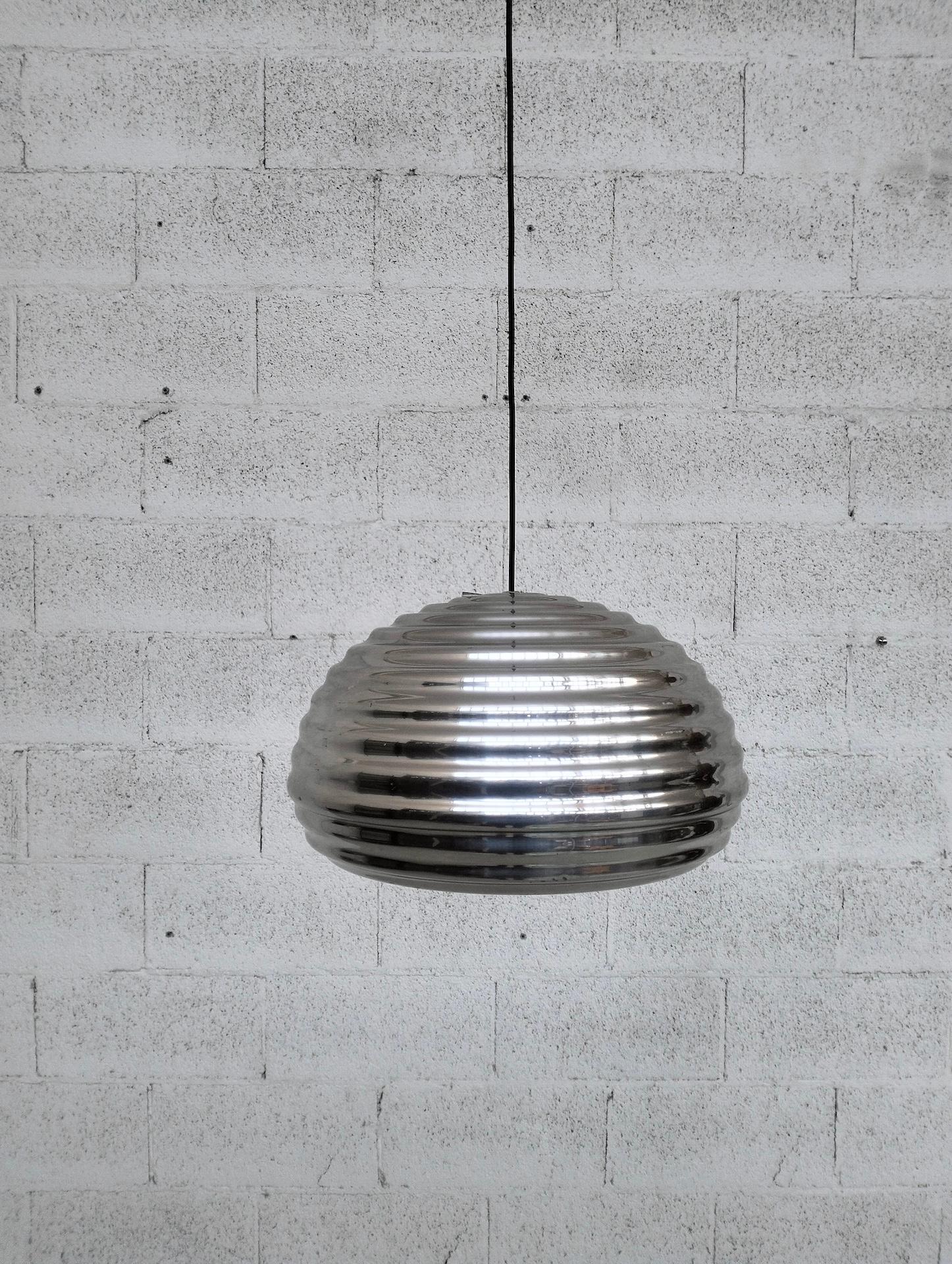 Italian “Splugen Brau” pendant lamp By Achille e Piergiacomo Castiglioni per Flos 70s For Sale