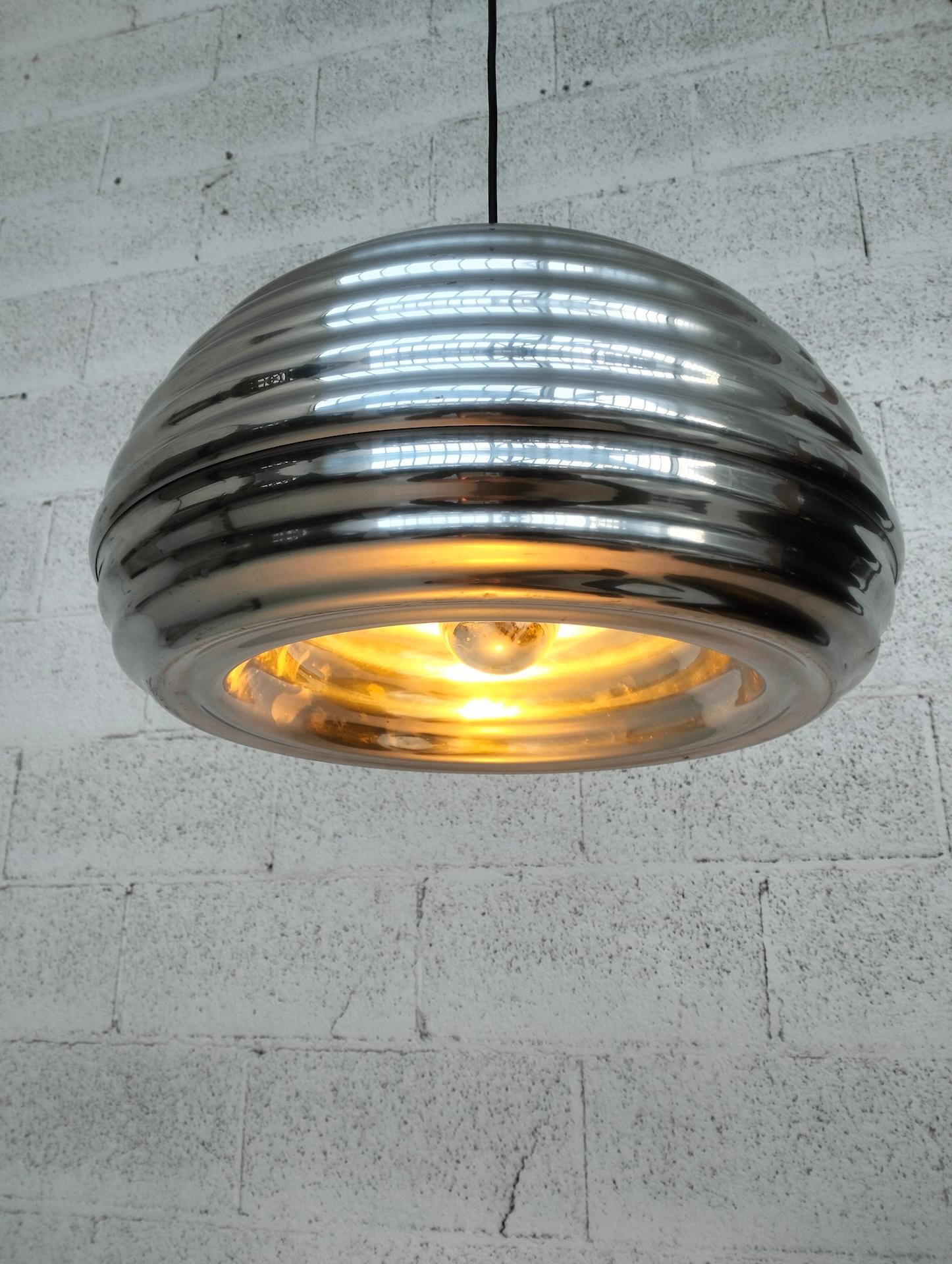 “Splugen Brau” pendant lamp By Achille e Piergiacomo Castiglioni per Flos 70s In Good Condition For Sale In Padova, IT