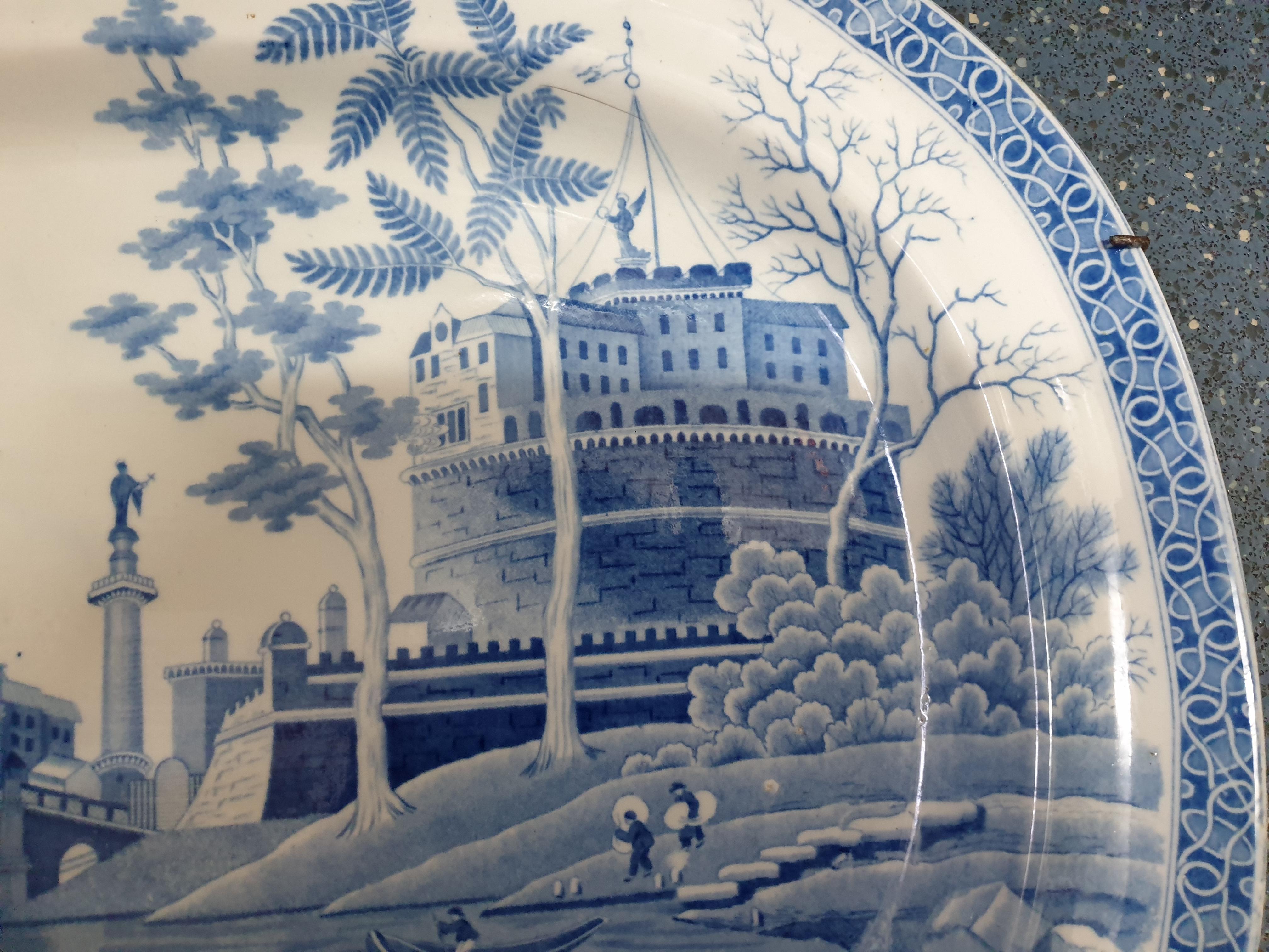 spode blue tower china