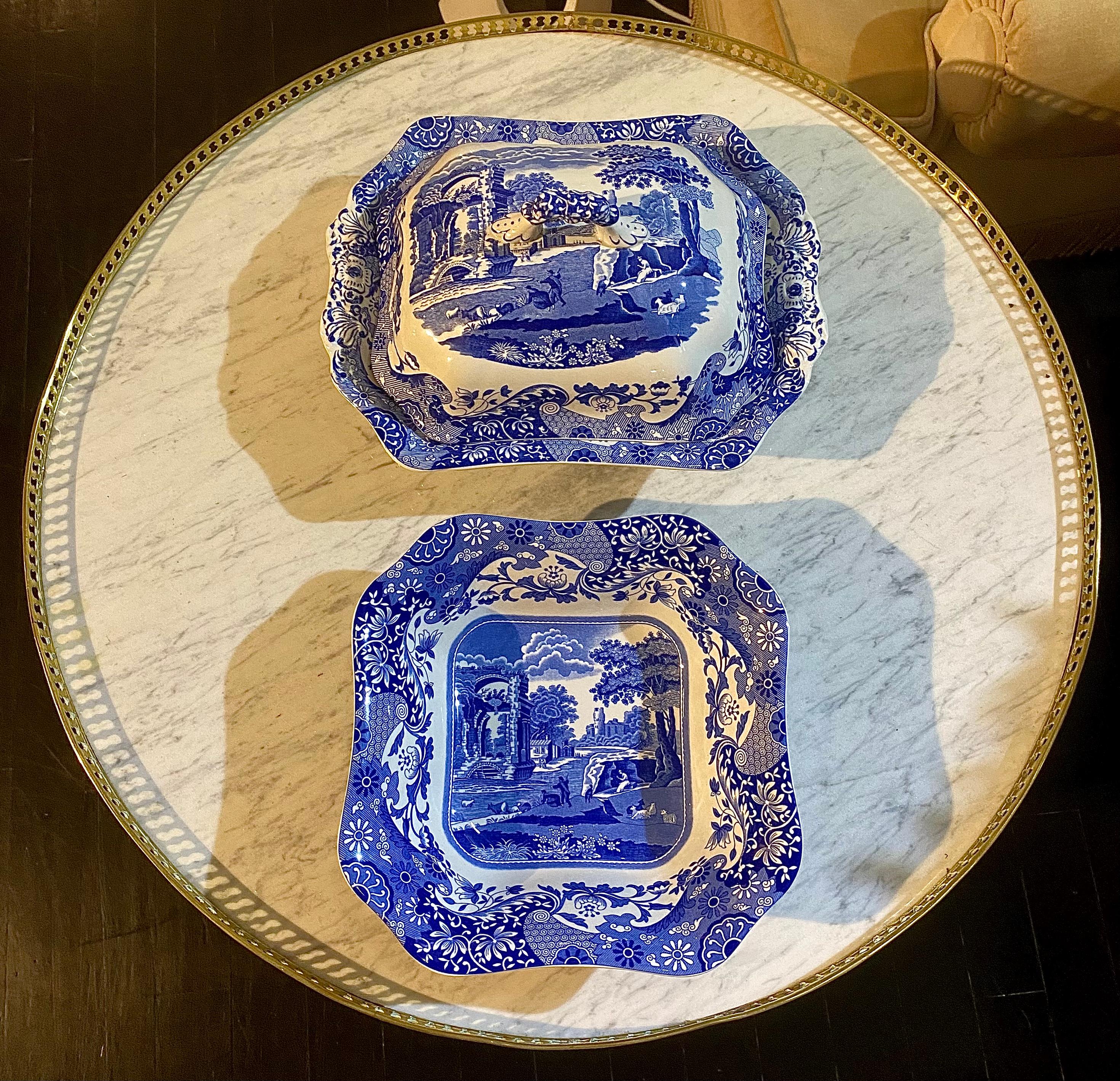 Spode Blue Italian 81 Piece Dinner Set For Sale 7