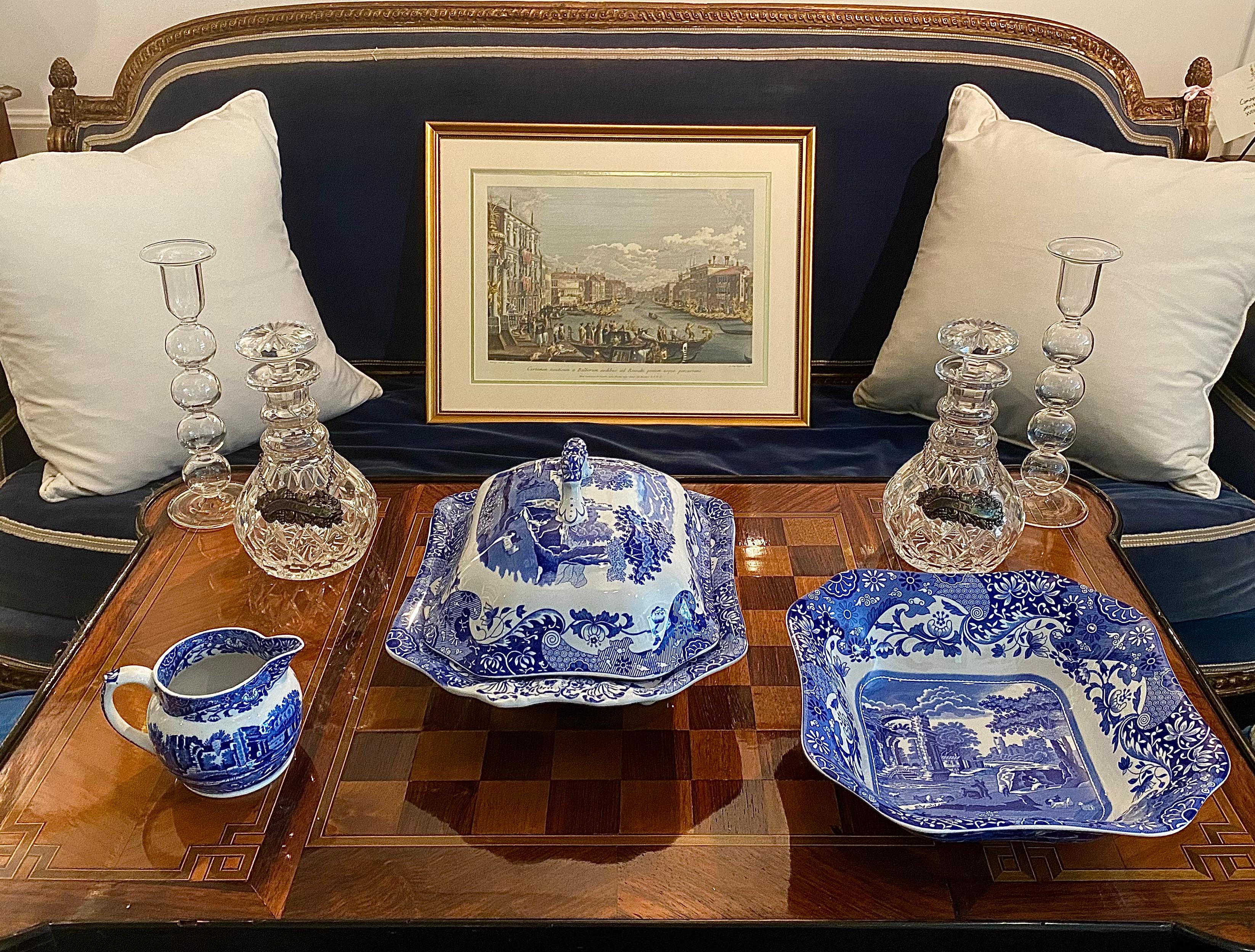 Spode Blue Italian 81 Piece Dinner Set For Sale 9