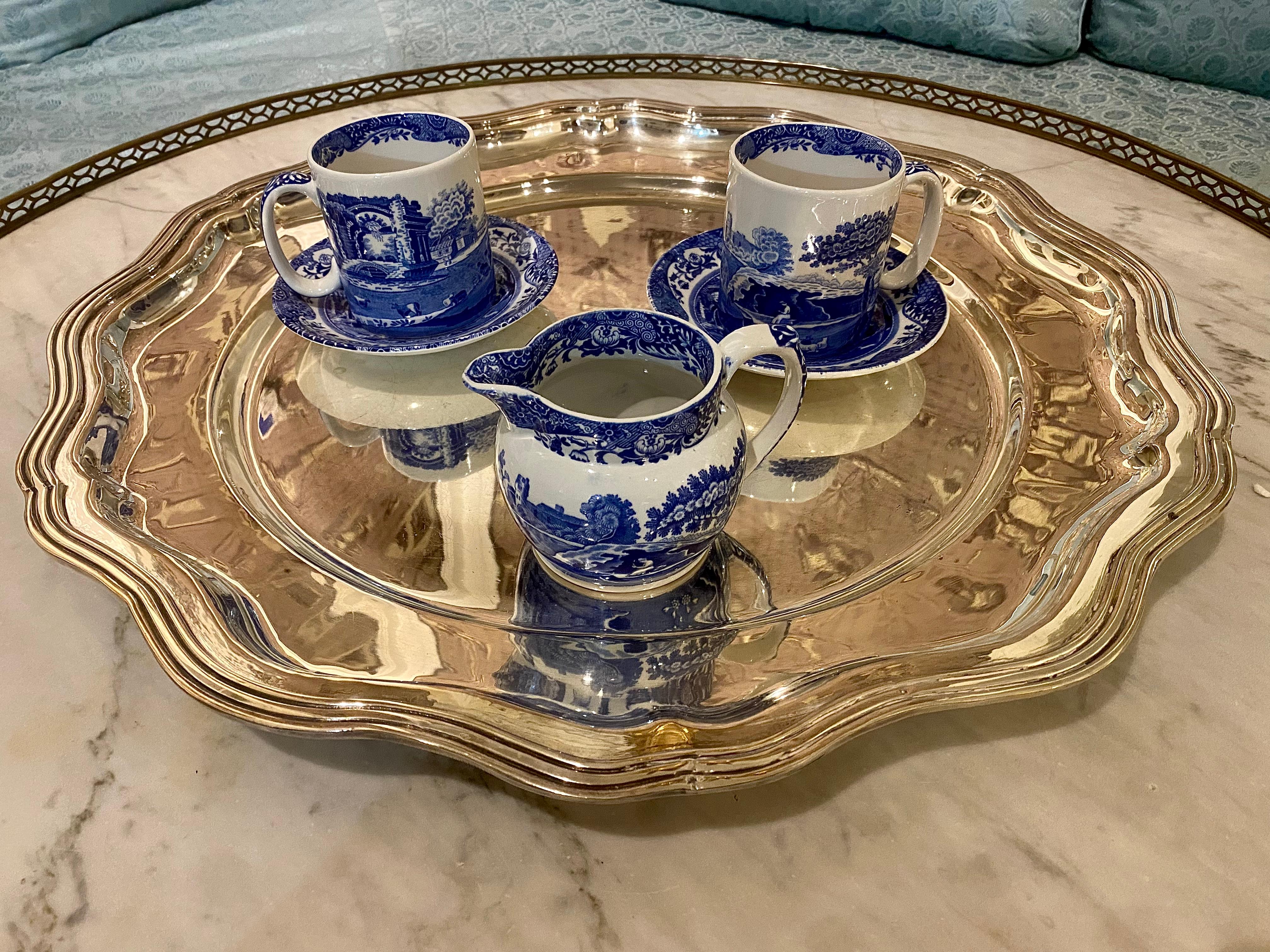 Spode Blue Italian 81 Piece Dinner Set For Sale 10