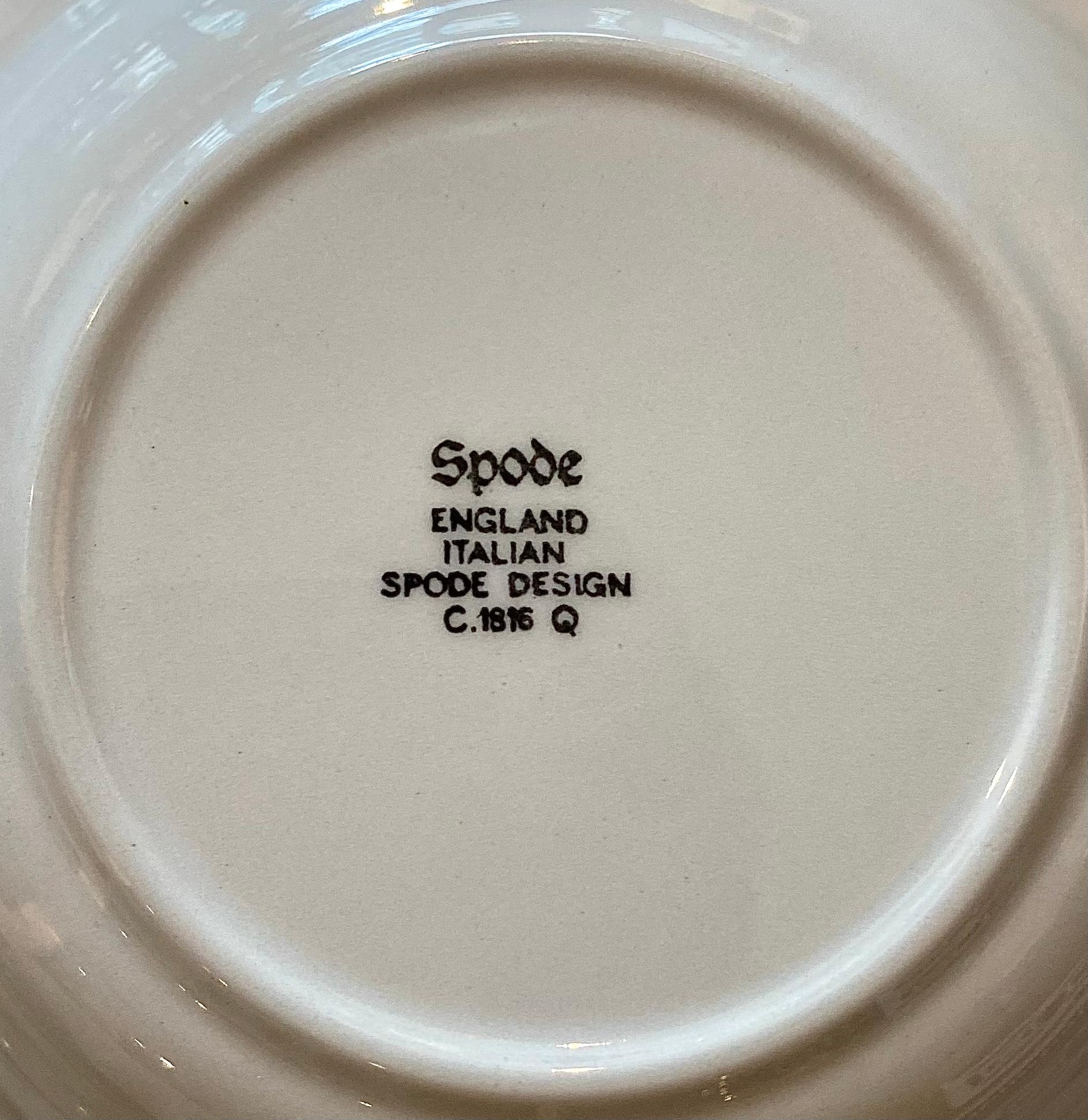 Spode Blue Italian 81 Piece Dinner Set For Sale 2