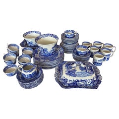 Spode Blue Italian 81 Piece Dinner Set