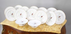 Spode 'Butterfly' Pattern Dessert Service, 14 Pieces, Dated 1954