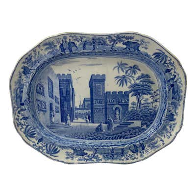 Rare Spode Pearlware Toast Rack, Willow Pattern, circa 1820 at 1stDibs