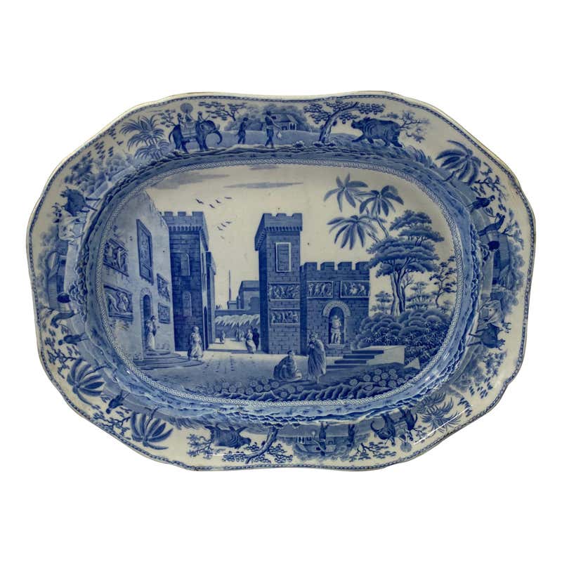 Rare Spode Pearlware Toast Rack, Willow Pattern, circa 1820 at 1stDibs