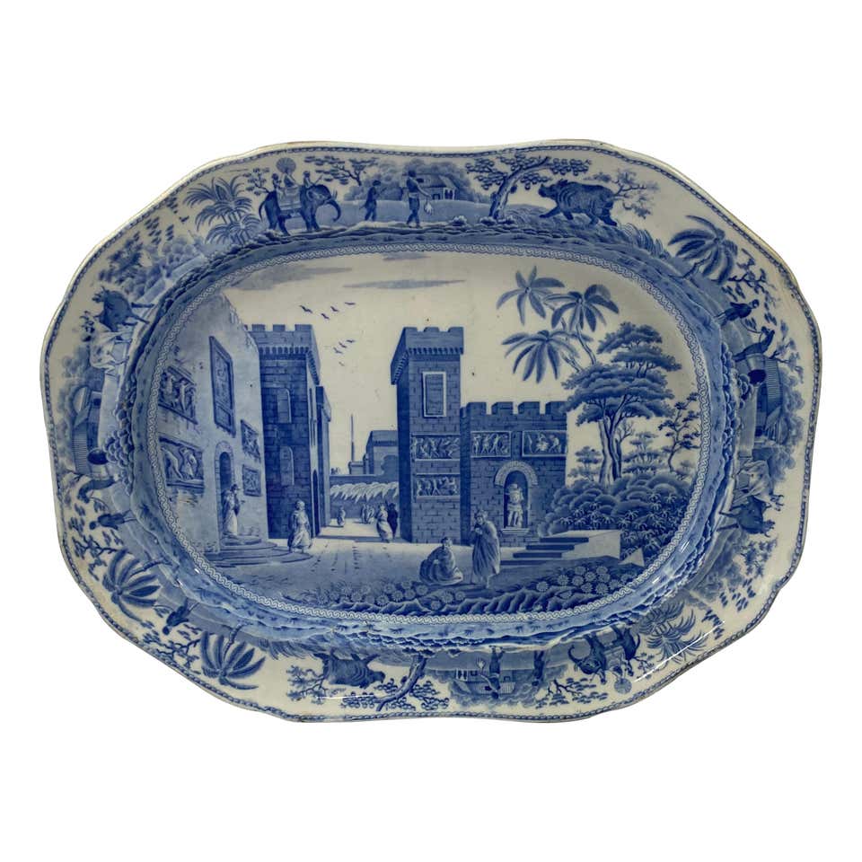 Rare Spode Pearlware Toast Rack, Willow Pattern, circa 1820 at 1stDibs
