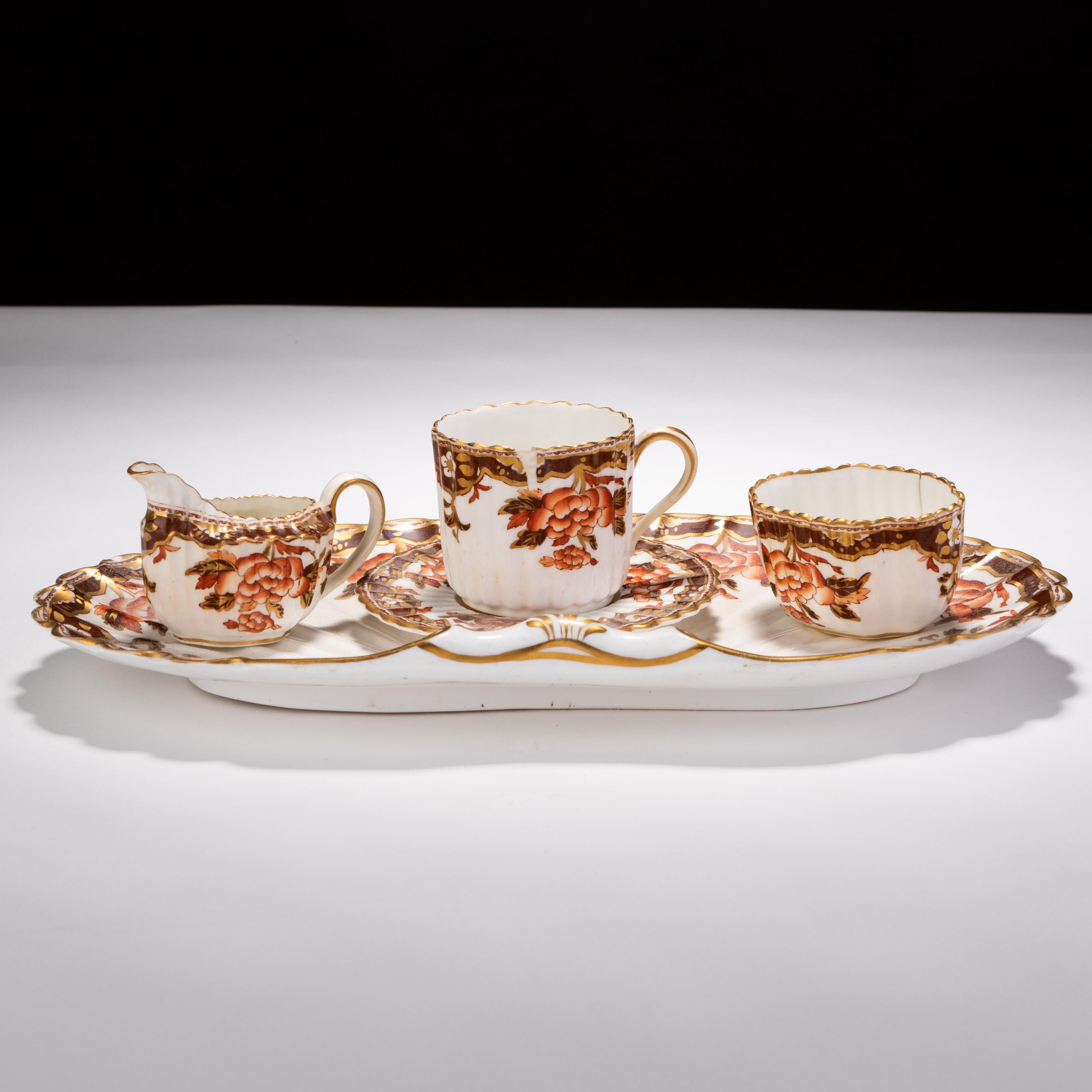 Spode Copeland Fine Porcelain Art Nouveau Miniature Tea Set or Coffee Service  For Sale 7