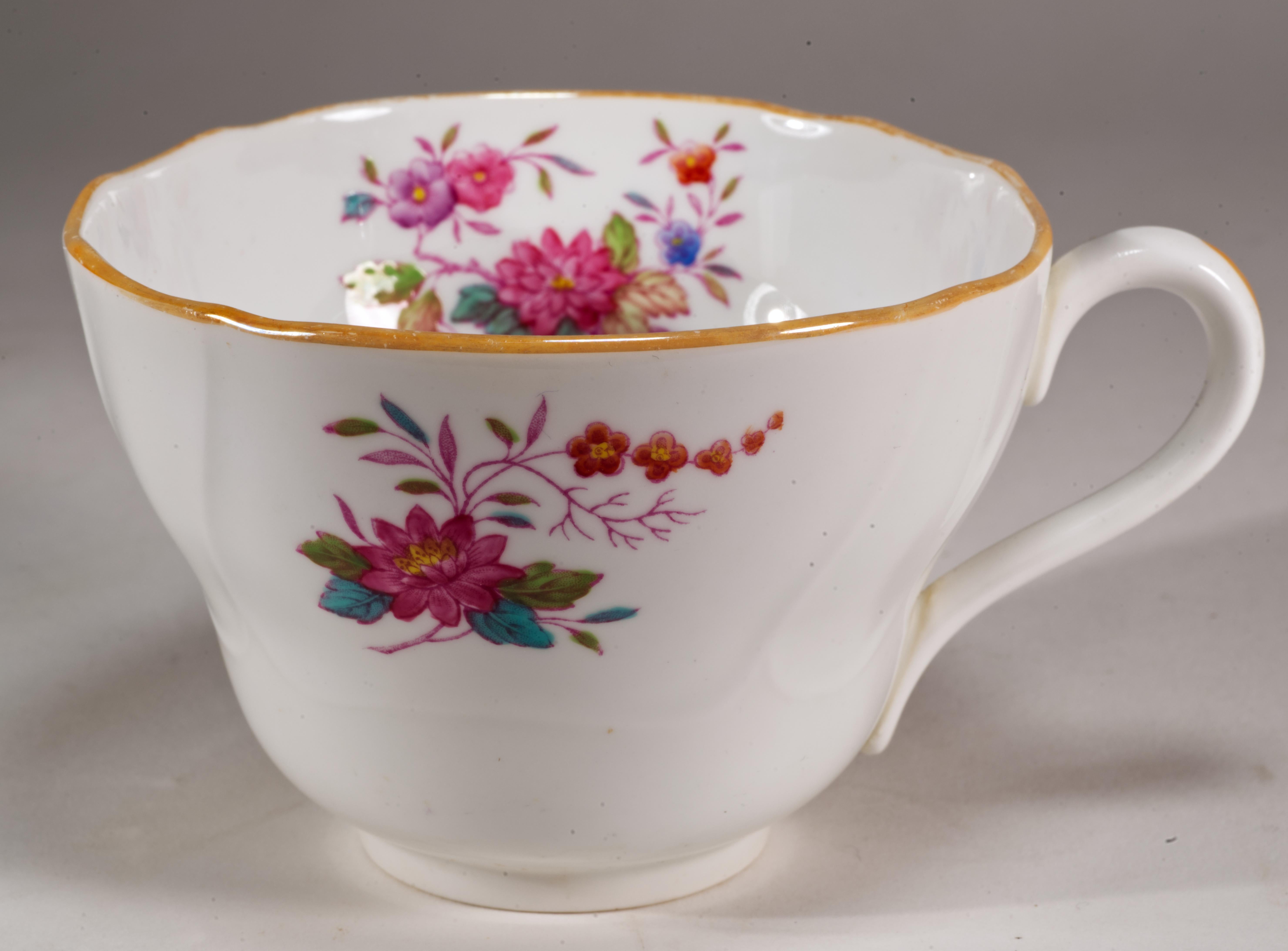 Glazed Spode & Copeland Pair of Cups and Saucers for Plummer Ltd NY, 1900-1936 For Sale