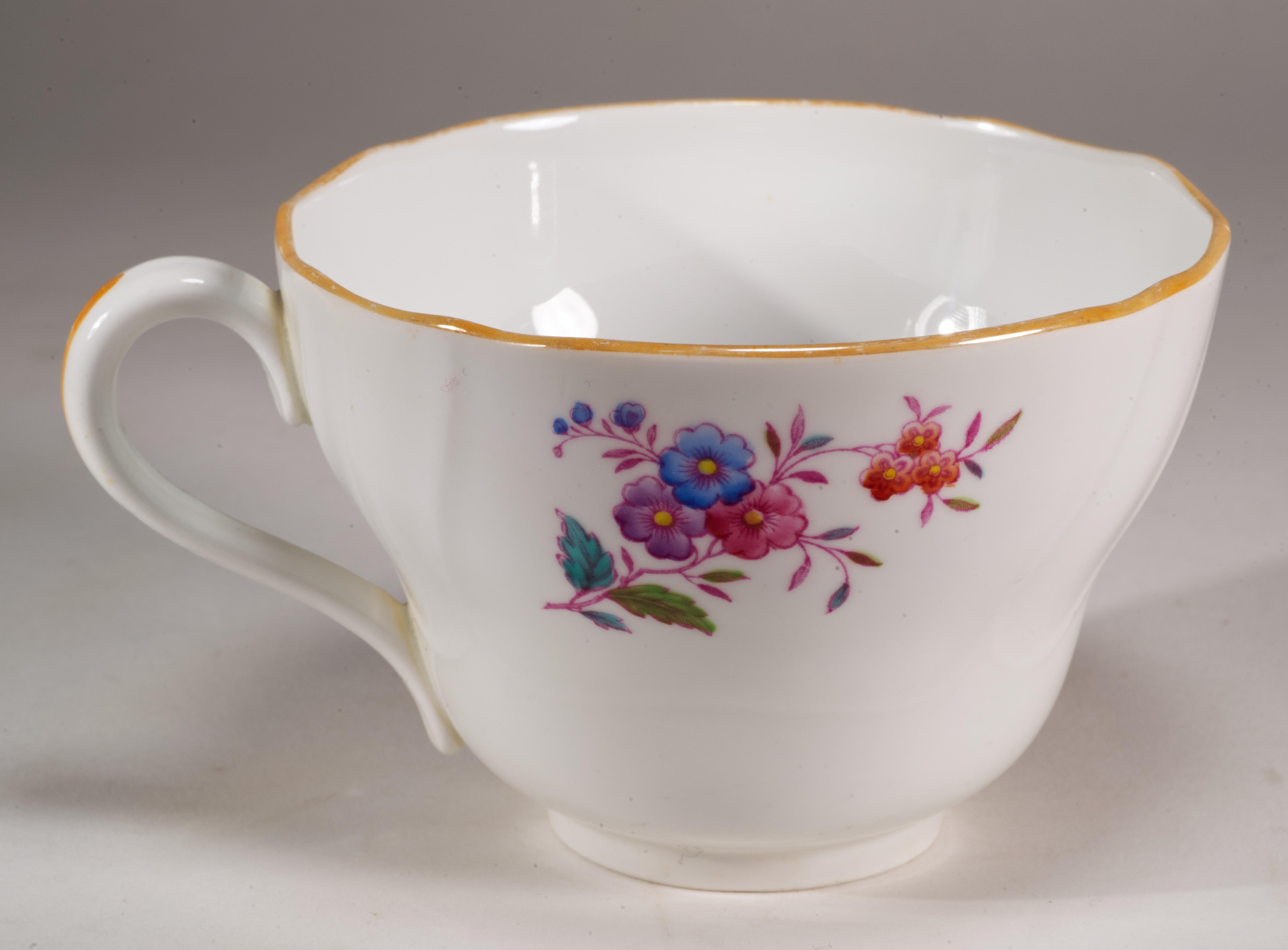 Mid-20th Century Spode & Copeland Pair of Cups and Saucers for Plummer Ltd NY, 1900-1936 For Sale