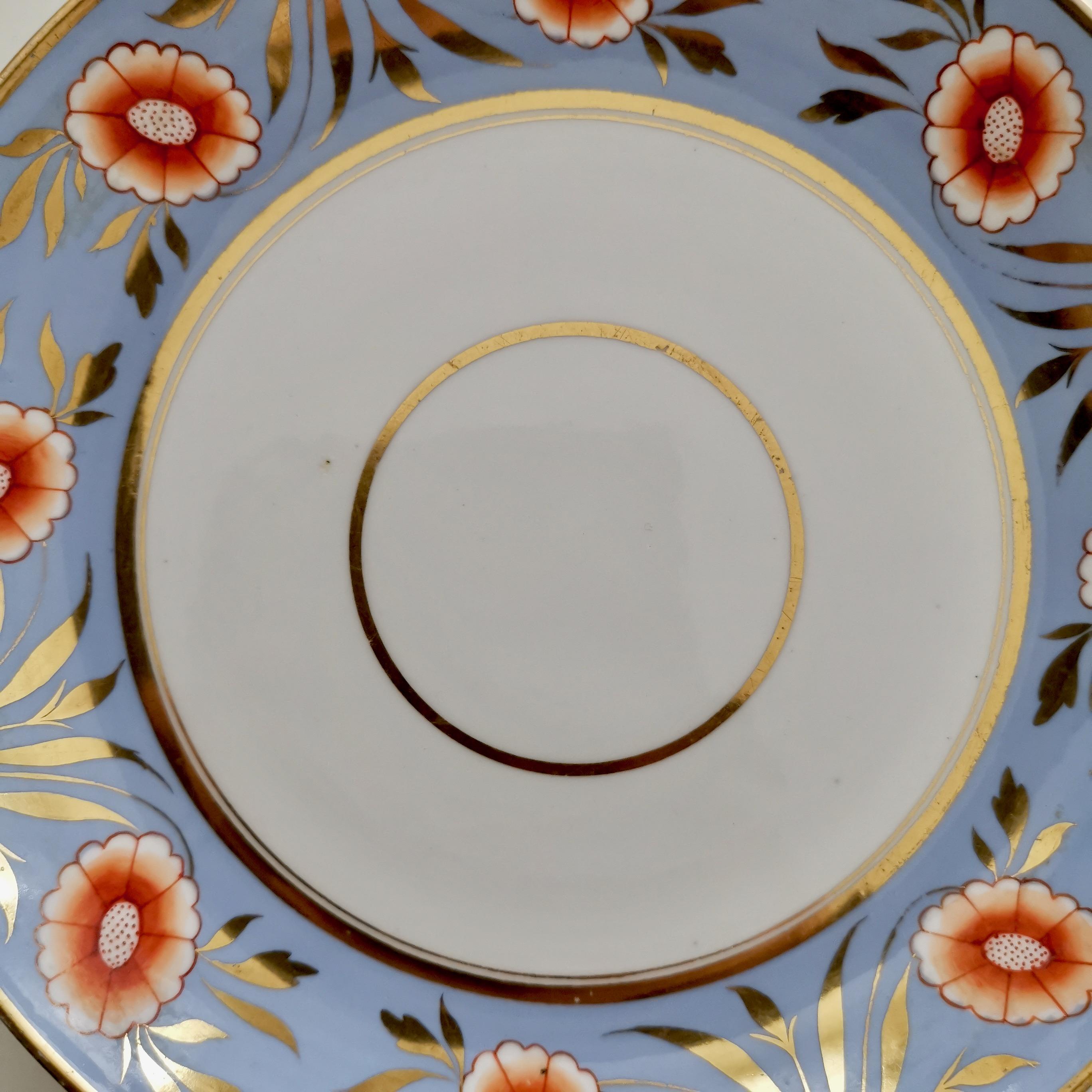 orange and blue plates