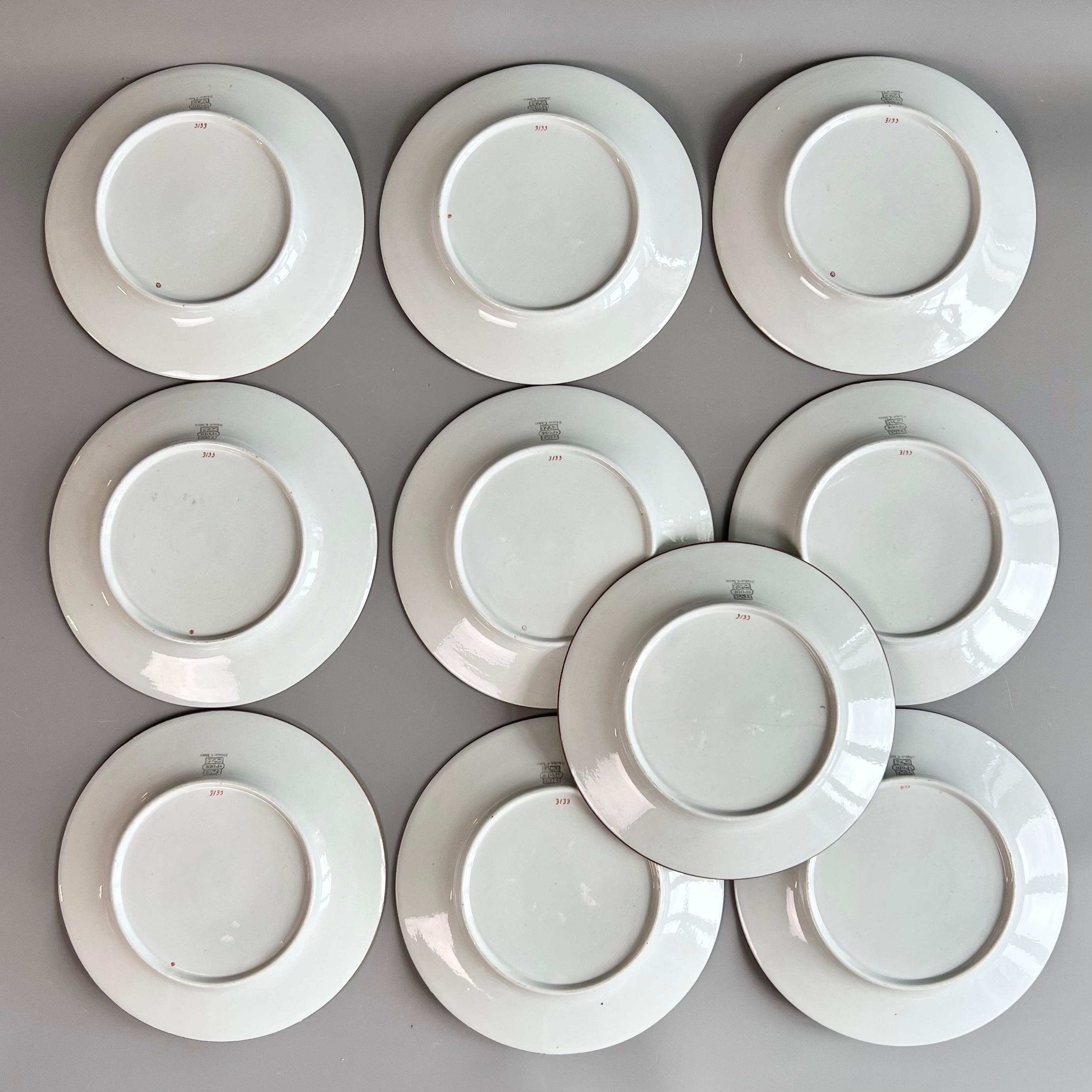 Spode Dessert Service, Ship Pattern no. 3133 on Stone China, 1813-1822 For Sale 7