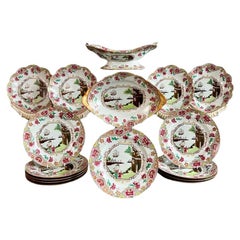 Servizio da dessert Spode, modello di nave n. 3133 su porcellana Stone, 1813-1822
