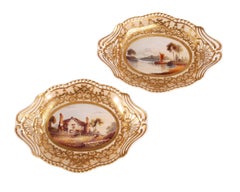 Servizio da dessert Spode con vista sul paesaggio