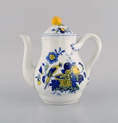 Spode, England, Blue Bird Coffee Service in Hand-Painted Porcelain for 4 People