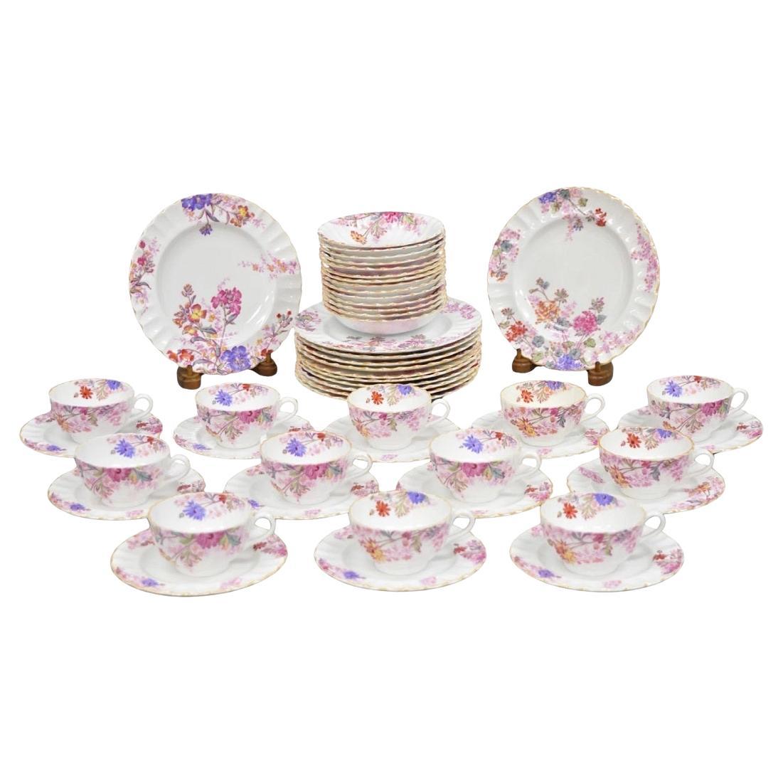 Spode England "Chelsea Garden" Bone China Porcelain Dinner Set 51 Pc Set