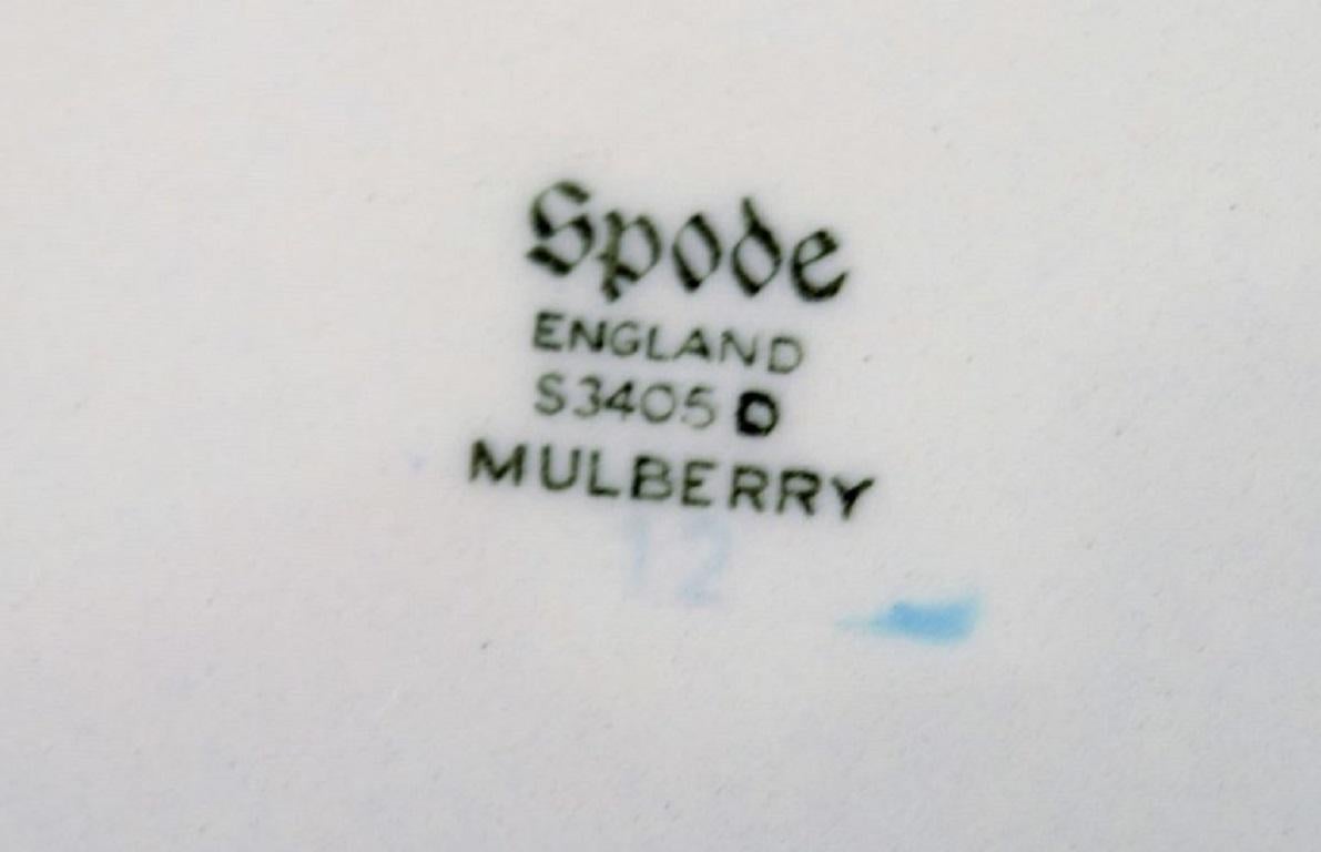 Spode, England, Mulberry-Couchtisch für fünf Personen aus Porzellan, 1960er/70er Jahre im Angebot 3
