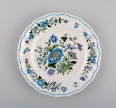 Spode, England, Mulberry Tea Service for Five People in Hand-Painted Porcelain