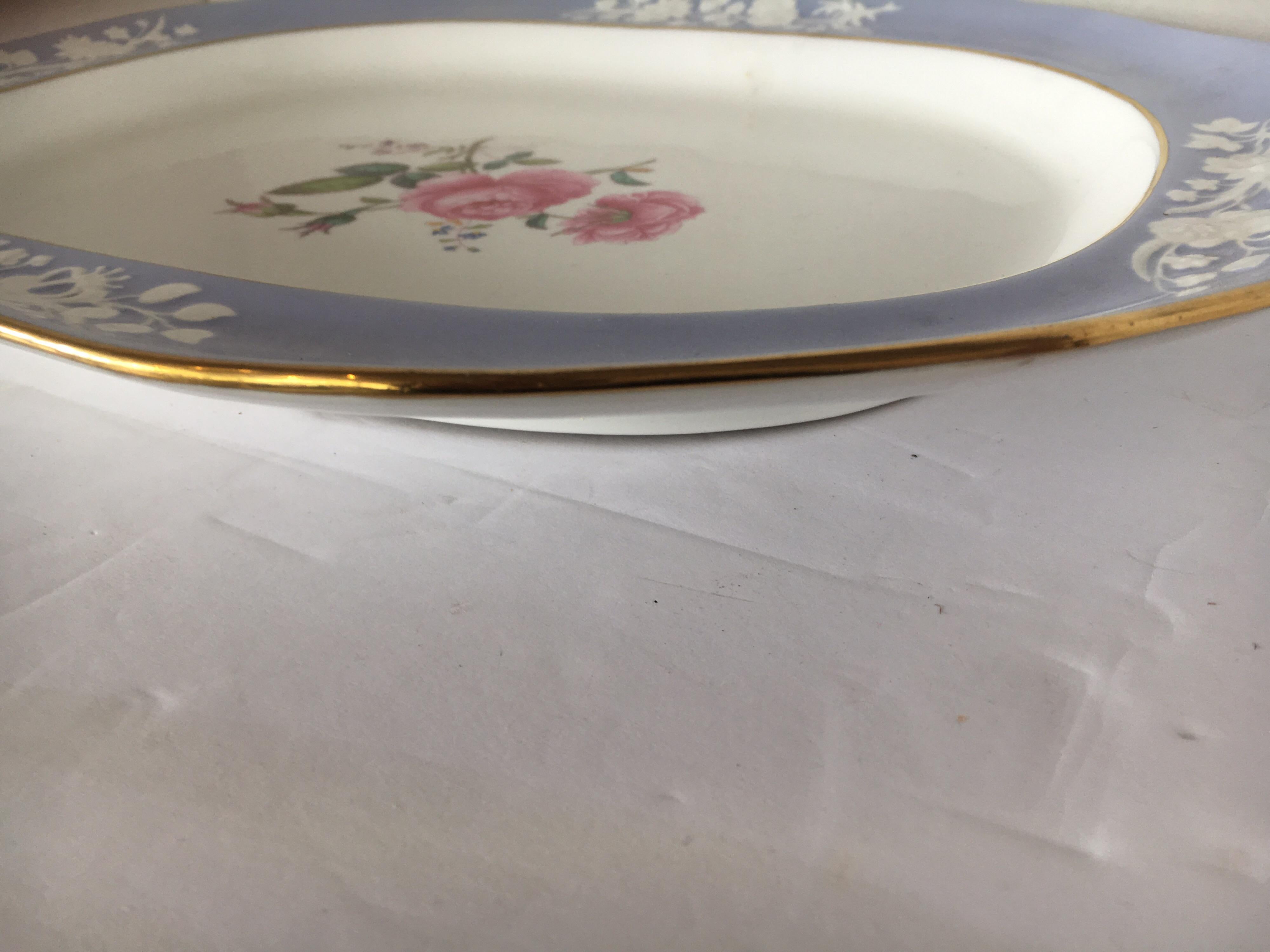 Spode Fine China Maritime Rose Pattern Porcelain Large Serving Platter Charger 3